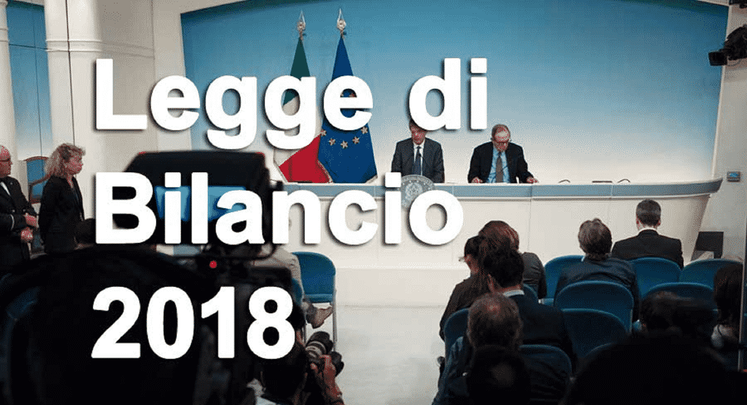 Legge di bilancio 2018