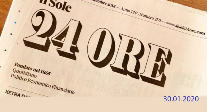 BIAGIO SIMONETTA SU IL SOLE 24 ORE