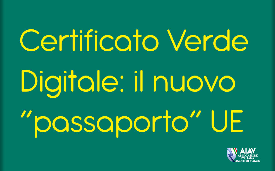 CERTIFICATO VERDE DIGITALE