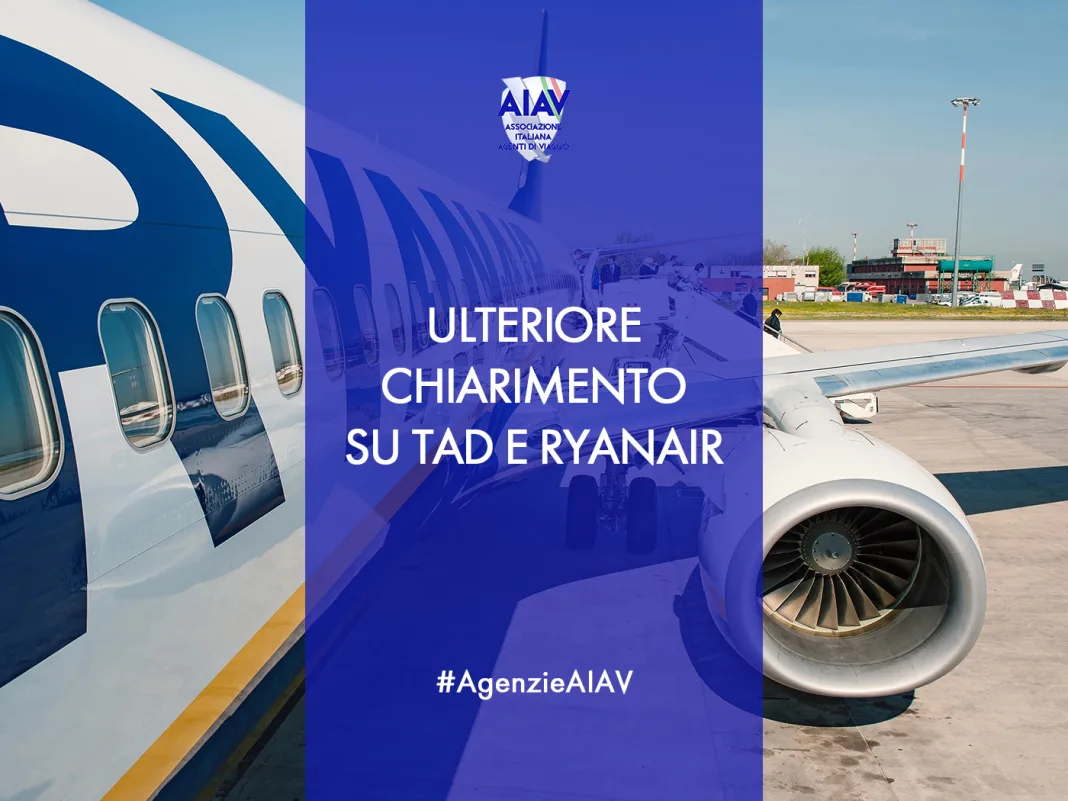 aiav ulteriore chiarimento su tad e ryanair