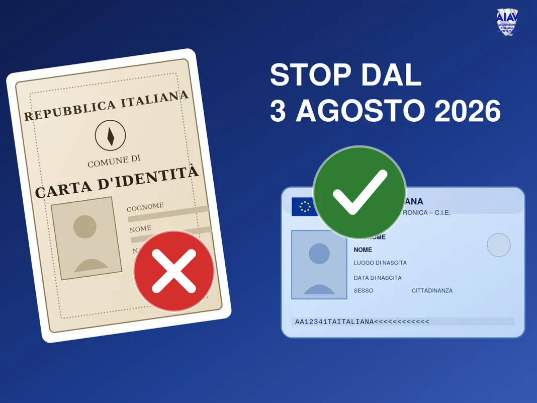 AIAV addio carta d'identità cartacea